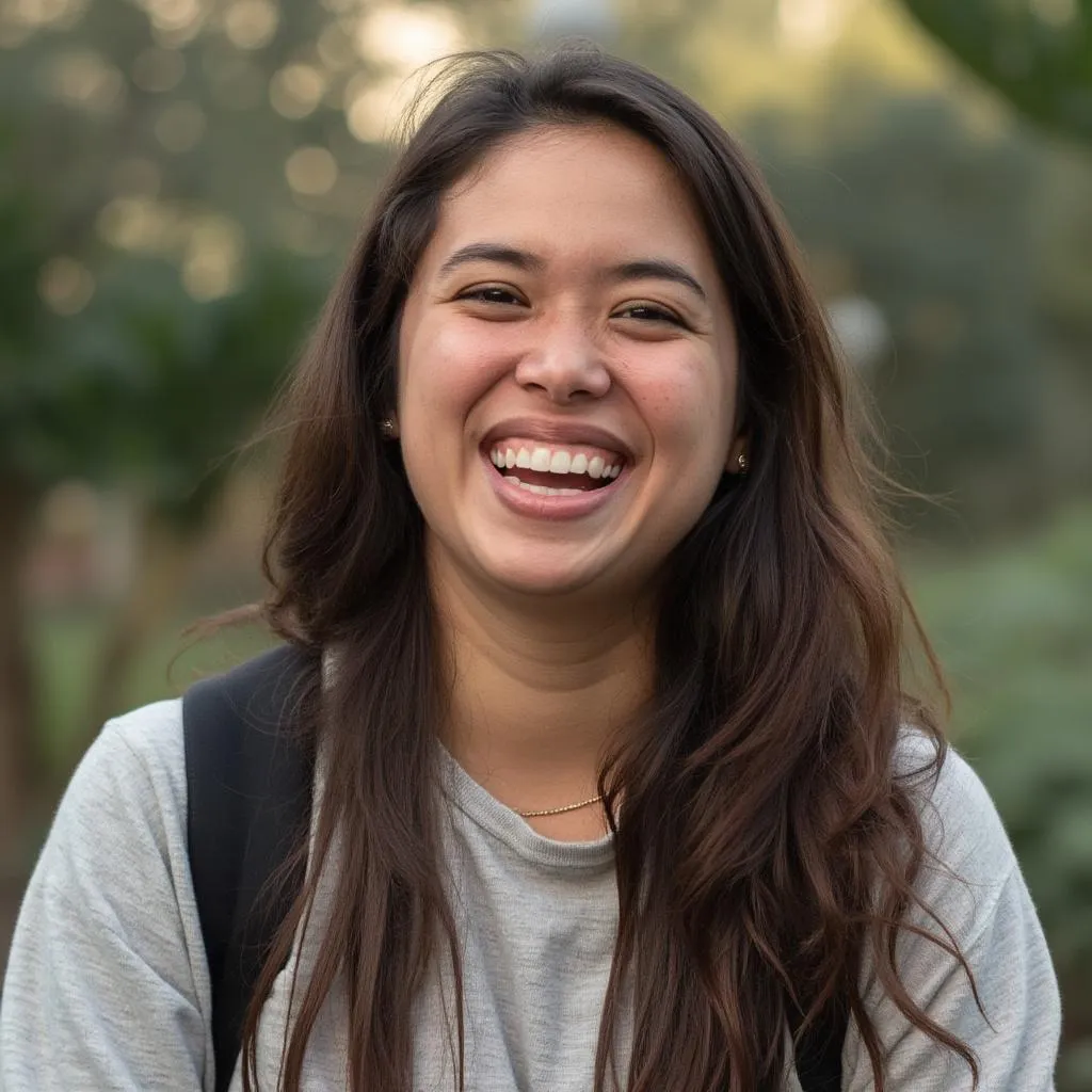 Retrato de Clara Gómez, estudiante entusiasta