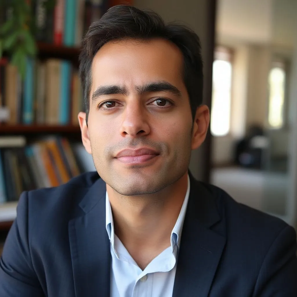 Retrato profesional de Carlos López, psicólogo